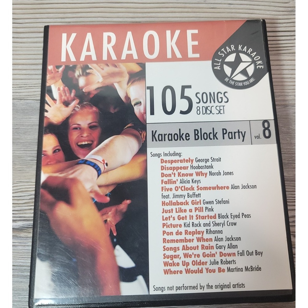 Two Karaoke Set 105 songs 8 disks and Taylor Swift one DVD Video only CD